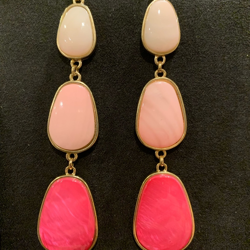 Dangling pink ombré earrings - Must be bundled